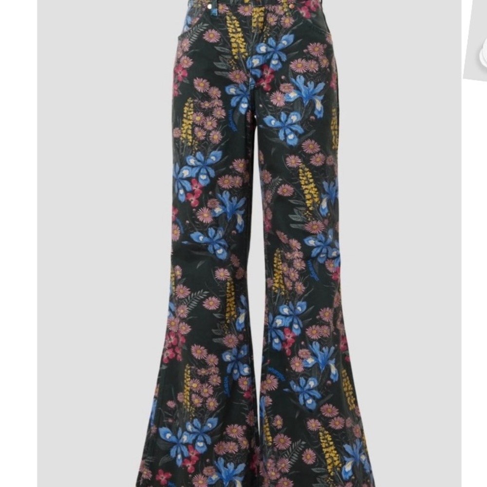 Wrangler Floral Wide-Leg Pants